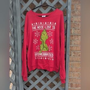 GRINCH “THE NICE LIST IS SO OVERRATED” SWEATSHIRT